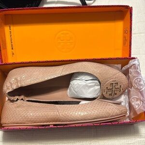 Tory Burch Beige Flats